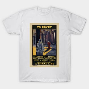 To Egypt Vintage Travel Poster 1928 T-Shirt